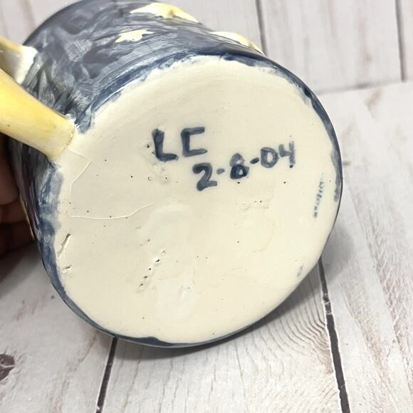 Hand Made Sun Moon And Stars Ceramic Celestial Mug Cup - Picture 4 of 5